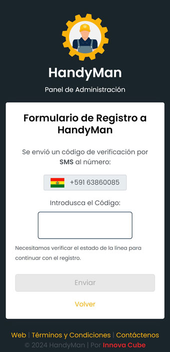 Paso 4 Código de verificación